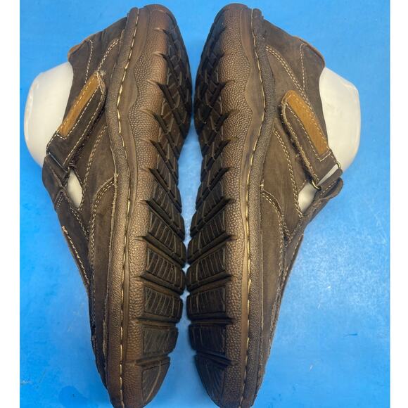 Propet Jack Fisherman Sandals Brown Leather Walking Comfort Mens Size 9 3E(X) - Picture 6 of 11